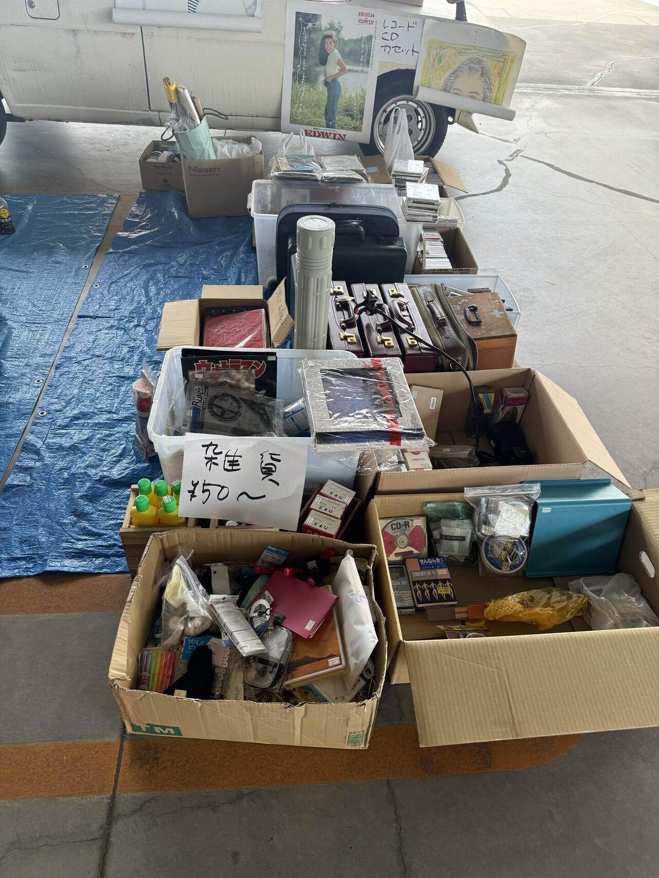 フリマ出店の陳列1