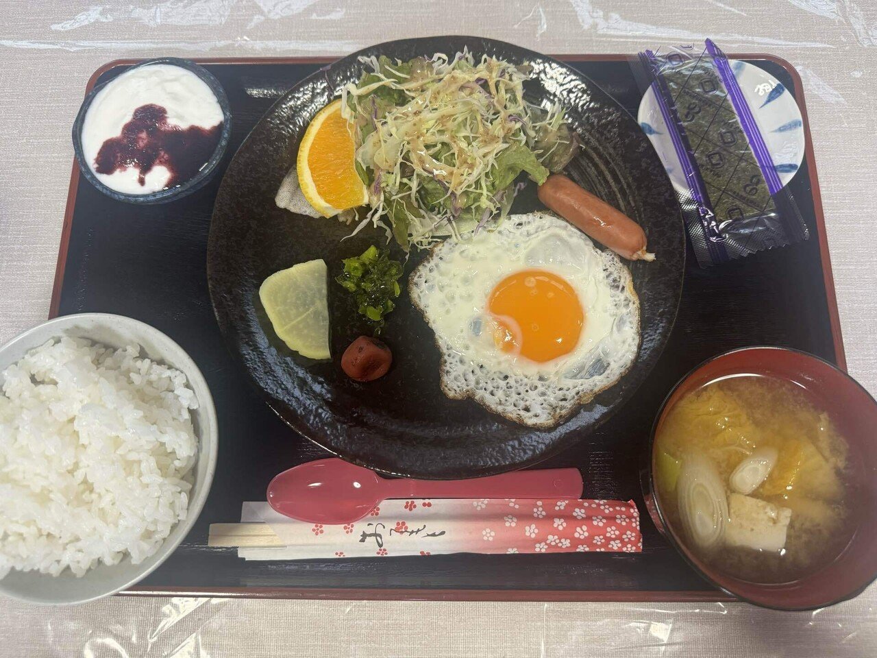 黒島の朝食