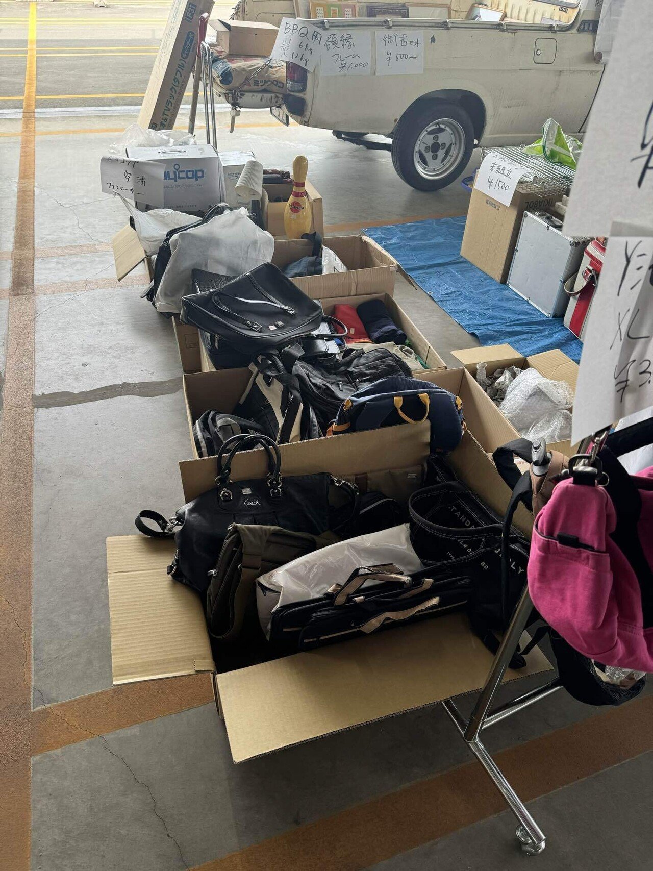 フリマ出店の陳列3
